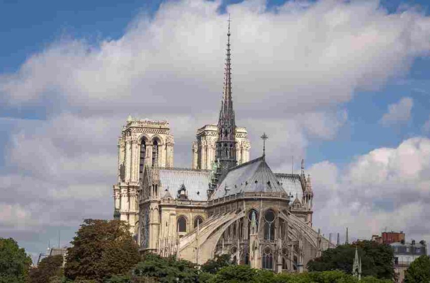  Protesta desde la grúa de Notre Dame